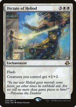 2015 Magic the Gathering Duel Deck: Elspeth vs. Kiora #8 Dictate of Heliod Front