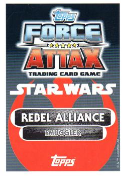 2016 Topps Force Attax Star Wars The Force Awakens #3 Han Solo Back