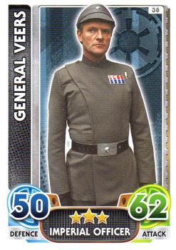 2016 Topps Force Attax Star Wars The Force Awakens #38 General Veers Front