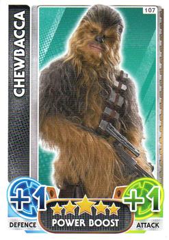 2016 Topps Force Attax Star Wars The Force Awakens #107 Chewbacca Front