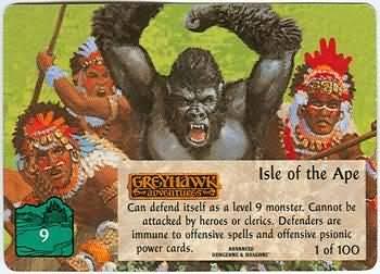 1996 TSR Spellfire Master the Magic - Runes & Ruins #1 Isle of the Ape Front
