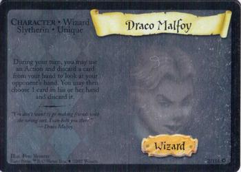 2001 Wizards Harry Potter TCG - Holo Portrait #2 Draco Malfoy Front