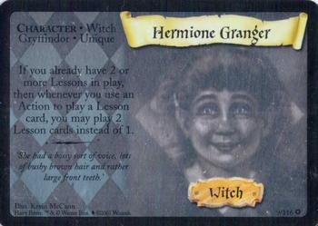 2001 Wizards Harry Potter TCG - Holo Portrait #9 Hermione Granger Front