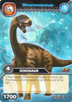 2008 Upper Deck Dinosaur King Starter Set #8 Shunosaurus Front