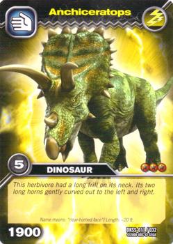 2008 Upper Deck Dinosaur King Starter Set #11 Anchiceratops Front