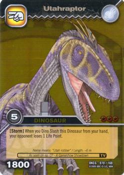 2009 Upper Deck Dinosaur King Card Game #70 Utahraptor Front
