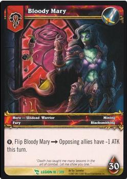 2010 Cryptozoic World of Warcraft March of the Legion #10 Bloody Mary Front