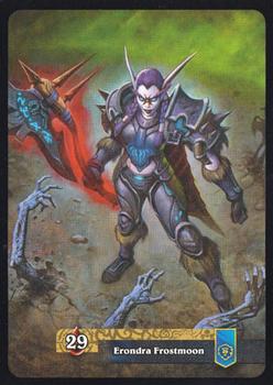 2009 Upper Deck World of Warcraft Scourgewar #3 Erondra Frostmoon Back