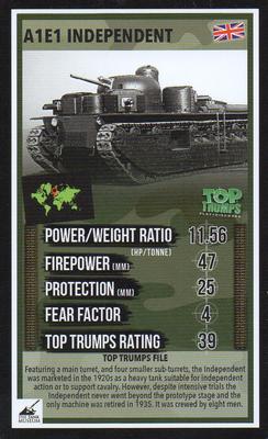 2016 Top Trumps The Tank Museum #NNO A1E1 Independent Front