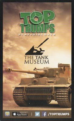 2016 Top Trumps The Tank Museum #NNO M14/41 Back