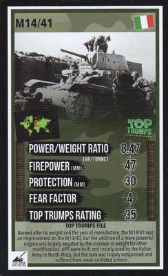 2016 Top Trumps The Tank Museum #NNO M14/41 Front