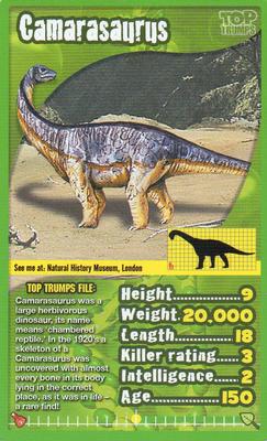 2013 Top Trumps Dinosaurs #NNO Camarasaurus Front
