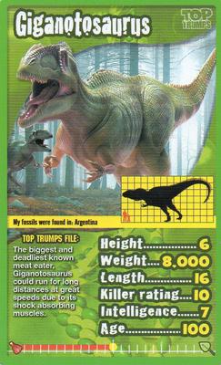 2013 Top Trumps Dinosaurs #NNO Giganotosaurus Front