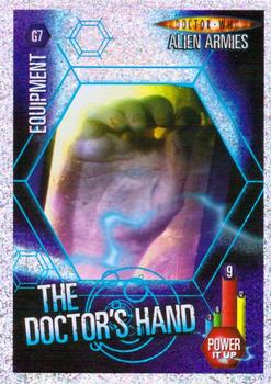 2009 Panini Doctor Who Alien Armies - Glitter Foil #G7 The Doctor's Hand Front