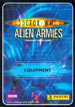 2009 Panini Doctor Who Alien Armies - Glitter Foil #G9 TARDIS key Back