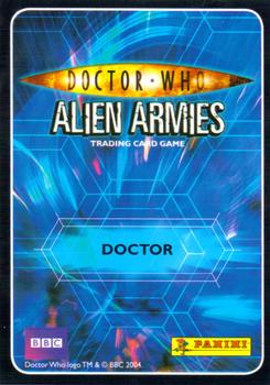 2009 Panini Doctor Who Alien Armies - Super Foil Embossed #E4 The Fourth Doctor Back