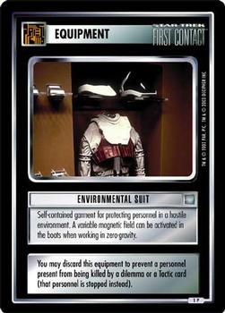 2003 Decipher Star Trek All Good Things #1P Environmental Suit Front