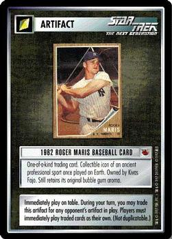 1997 Decipher Star Trek The Fajo Collection #NNO 1962 Roger Maris Baseball Card Front