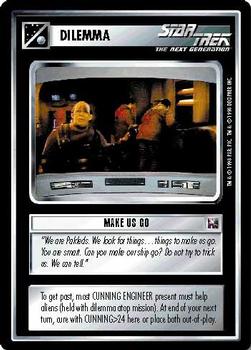 1995 Decipher Star Trek First Edition Promotional & Tournament  Cards #NNO Make Us Go Front