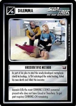 1995 Decipher Star Trek First Edition Promotional & Tournament  Cards #NNO Unscientific Method Front