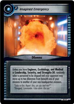 2006 Decipher Star Trek 2nd Edition Captain's Log Expansion #9 Imagined Emergency Front
