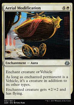 2017 Magic the Gathering Aether Revolt #1 Aerial Modification Front