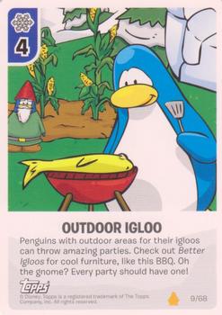 2009 Topps Club Penguin Card-Jitsu Fire #9 Outdoor Igloo Front