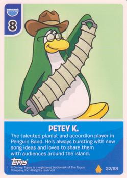 2009 Topps Club Penguin Card-Jitsu Fire #22 Petey K. Front