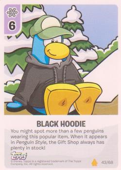 2009 Topps Club Penguin Card-Jitsu Fire #43 Black Hoodie Front