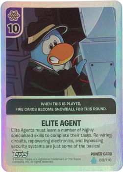 2010 Topps Club Penguin Card-Jitsu Water #89 Elite Agent Front