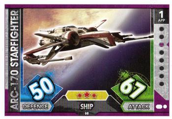 2017 Topps Star Wars Force Attax Universe #68 ARC-170 Starfighter Front
