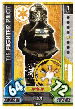 2017 Topps Star Wars Force Attax Universe #113 TIE Fighter Pilot Front