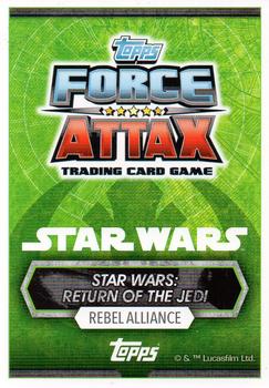 2017 Topps Star Wars Force Attax Universe #150 Leia Organa Back
