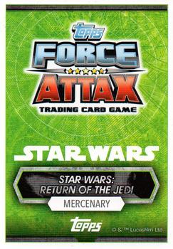 2017 Topps Star Wars Force Attax Universe #157 Boba Fett Back