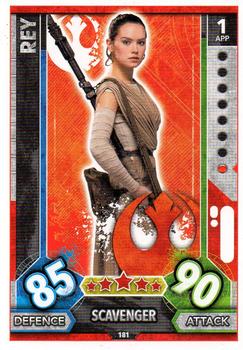 2017 Topps Star Wars Force Attax Universe #181 Rey Front