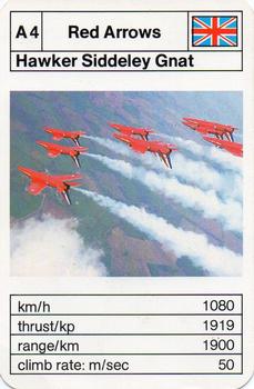 1970-79 Ace Trumps Red Arrows and Other Aerobatic Teams #A4 Hawker Siddeley Gnat Front