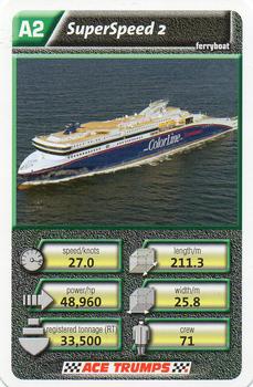 2010 Ace Trumps Ships #A2 Super Speed 2 Front