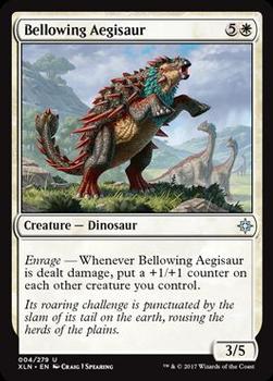 2017 Magic the Gathering Ixalan #4 Bellowing Aegisaur Front