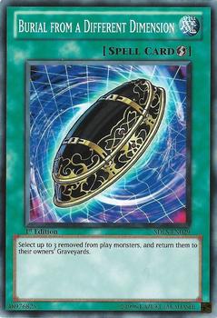 2011 Yu-Gi-Oh! Lost Sanctuary English 1st Edition #SDLS-EN029 Burial from a Different Dimension Front