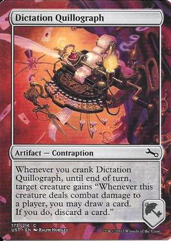 2017 Magic the Gathering Unstable #175 Dictation Quillograph Front