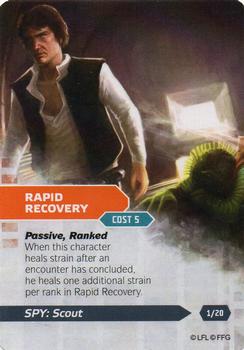 2014 Fantasy Flight Games Star Wars Age of Rebellion Specialization Deck Spy Scout #1 Rapid Recovery Front