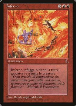 1994 Magic the Gathering The Dark Italian #NNO Inferno Front