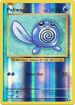 2016 Pokemon XY Evolutions - Reverse-Holos #23/108 Poliwag Front