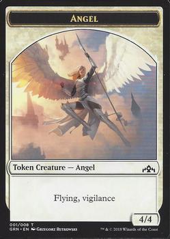 2018 Magic the Gathering Guilds of Ravnica - Tokens #001/008 Angel Front
