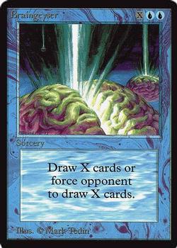 1993 Magic the Gathering International Collectors' Edition #NNO Braingeyser Front