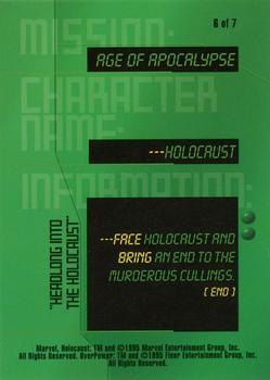 1995 Fleer Marvel Overpower - Mission Age Of Apocalypse #6 Holocaust - 