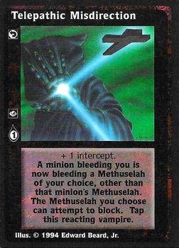 1994 Wizards of the Coast Jyhad (Vampire the Eternal Struggle Limited) #NNO Telepathic Misdirection Front