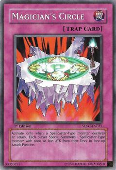 2009 Yu-Gi-Oh! Spellcaster's Command English 1st Edition #SDSC-EN035 Magician's Circle Front