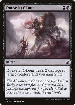 2020 Magic The Gathering Jumpstart #223 Douse in Gloom Front
