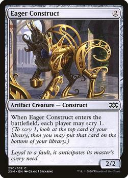 2020 Magic: The Gathering Double Masters #250 Eager Construct Front